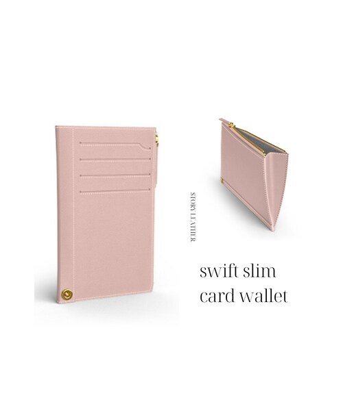 les desseins de DIEU（レデッサンドゥデュー）の「ストーリーレザー sl-4ミニマジックウォレット ミニウォレット スリムウォレット（財布・レディース・ホワイト/ブラック/グレー/ピンク・FREE）」の4枚目の写真