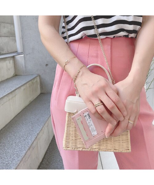 les desseins de DIEU（レデッサンドゥデュー）の「ストーリーレザー sl-4ミニマジックウォレット ミニウォレット スリムウォレット（財布・レディース・ホワイト/ブラック/グレー/ピンク・FREE）」の14枚目の写真