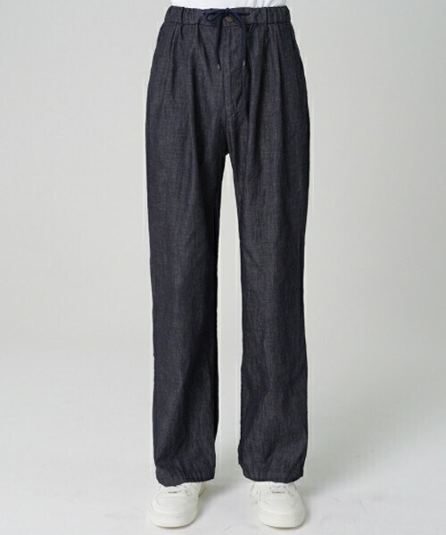 D'MENS by DHOLIC(ディーメンズ)の「ドローコードリネンジーンズ(デニムパンツ・メンズ・ブラック/ブルー・ONESIZE)」の2枚目の写真