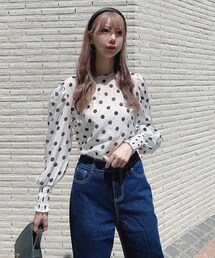 Voyage titty&Co.PETIT | 【Voyage titty&Co.】シアードットトップス(トップス)