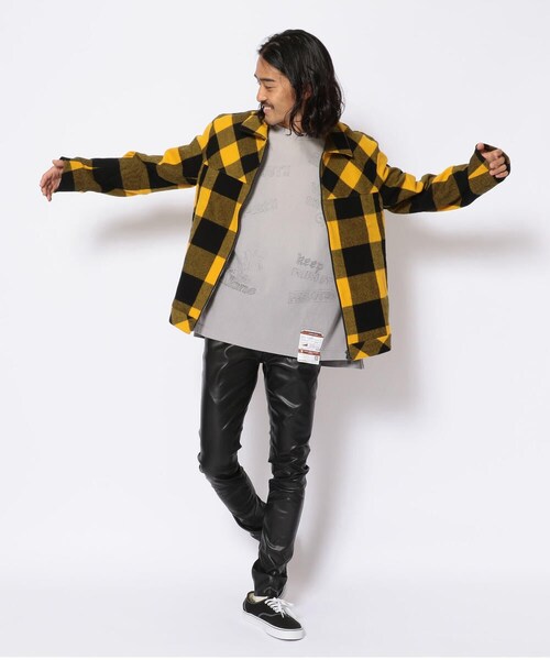 BACKLASH（バックラッシュ）の「ISAMUKATAYAMA BACKLASH/イサムカタヤマ バックラッシュ/RANDOMLCHECK ZIP BLOUSON（ジャケット/アウター・メンズ・YELLOW・M/L）」の9枚目の写真