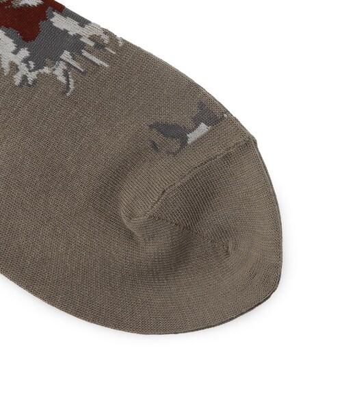 TAKEO KIKUCHI（タケオキクチ）の「ハイゲージ カジュアルソックス（レッグウェア・メンズ・タバコブラウン(154)/ディープネイビー(195)・00）」の4枚目の写真