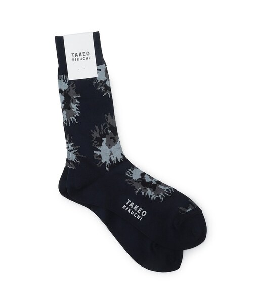 TAKEO KIKUCHI（タケオキクチ）の「ハイゲージ カジュアルソックス（レッグウェア・メンズ・タバコブラウン(154)/ディープネイビー(195)・00）」の2枚目の写真