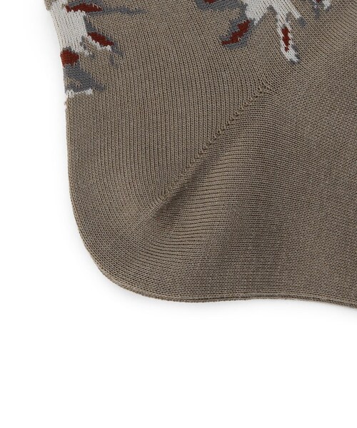 TAKEO KIKUCHI（タケオキクチ）の「ハイゲージ カジュアルソックス（レッグウェア・メンズ・タバコブラウン(154)/ディープネイビー(195)・00）」の5枚目の写真
