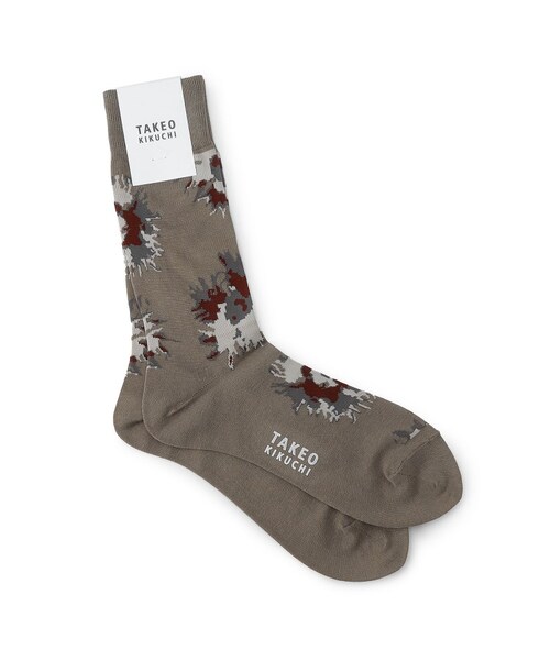 TAKEO KIKUCHI（タケオキクチ）の「ハイゲージ カジュアルソックス（レッグウェア・メンズ・タバコブラウン(154)/ディープネイビー(195)・00）」の3枚目の写真