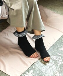 3coins（3coins）の「【就寝時の集中肌ケア】つま先オープンかかと保湿用ソックス（その他雑貨）」