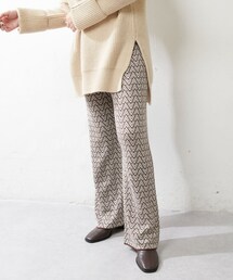 DISCOAT | 【WEB限定】幾何学柄ニットパンツ(その他パンツ)