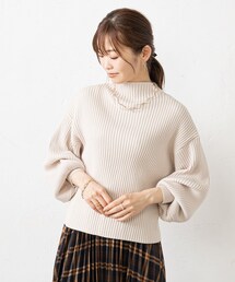 prose verse | 《WEB限定カラーあり》袖ふわボトルネックニット(ニット/セーター)