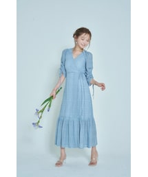 Crayme, | Gather Sleeve Wrap Dress(ワンピース)