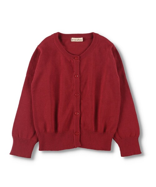 BRANSHES（ブランシェス）の「シンプルカーディガン（カーディガン/ボレロ・キッズ・アイボリー/ネイビーブルー/レッド・S～XL）」の3枚目の写真