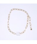 Crayme,的「Plate Pearl Chain Necklace（項鏈）」