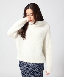 JEANASIS | 3Gストレッチブークレボートネックプルオーバー(トップス)