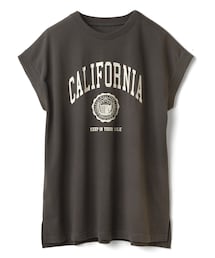 GRL | カレッジロゴフレンチスリーブサイドスリットTシャツ(Tシャツ/カットソー)