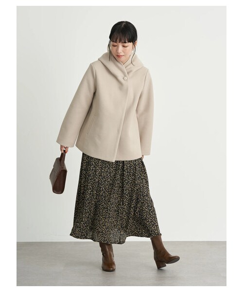 earth music&ecology（アースミュージックアンドエコロジー）の「ヴィンテージライクフラワーワンピース（ワンピース/ドレス・ブラック/ライトベージュ/ピスタチオ・F）」の17枚目の写真