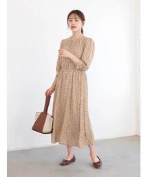 earth music&ecology | ヴィンテージライクフラワーワンピース(ワンピース/ドレス)