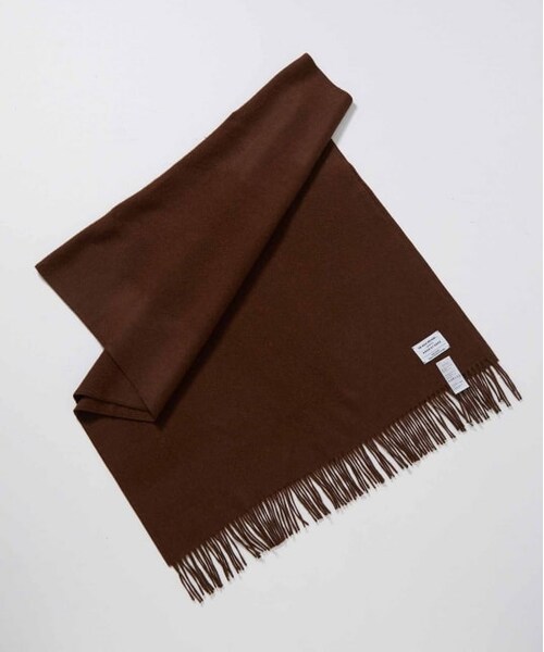 ADAM ET ROPE'(アダムエロペ)の「【THE INOUE BROTHERS】別注 大判マフラー(ファッション雑貨・レディース・ブラック/グレー/ライトグレー/ダークブラウン/キャメル/ブルー系/オレンジ・F)」の4枚目の写真