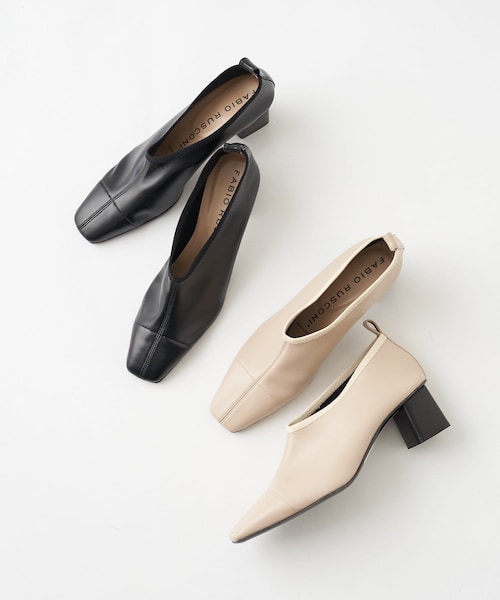 BEARDSLEY（ビアズリー）の「《FABIO RUSCONI/ファビオル・スコーニ》ブーティ（その他シューズ・レディース・ブラック/アイボリー・35/36/37/38/39）」の2枚目の写真