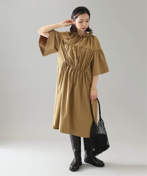 VERMEIL par iena　ミラノタフタギャザーワンピース VERMEIL par iena（ヴェルメイユパーイエナ）の「ミラノタフタ