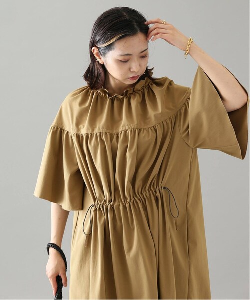 VERMEIL par iena　ミラノタフタギャザーワンピース VERMEIL par iena（ヴェルメイユパーイエナ）の「ミラノタフタ