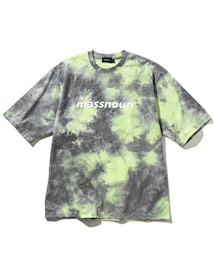 D'MENS by DHOLIC | [Massnoun] タイダイロゴ半袖Tシャツ(GREEN BLACK)(Tシャツ/カットソー)