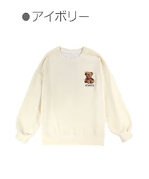 Bobon21 | こぐまプリントビッグスウェット-全２色-(スウェット)