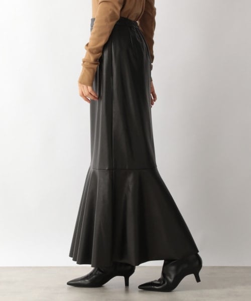 LOWRYS FARM（ローリーズファーム）の「レザーマーメイドスカート（スカート・ブラック・M/L）」の3枚目の写真