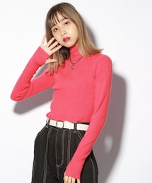 PAGEBOY | カラータートルニット【WEB先行アイテム】(トップス)