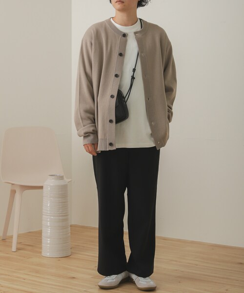 SENSE OF PLACE by URBAN RESEARCH（センスオブプレイスバイアーバンリサーチ）の「クルーネックカーディガン（その他・メンズ・L.BLUE/GREIGE/RED/MINT/D.GRAY・M/L）」の9枚目の写真