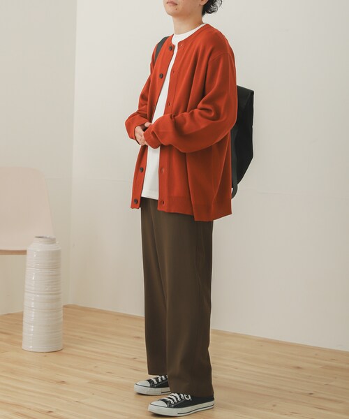 SENSE OF PLACE by URBAN RESEARCH（センスオブプレイスバイアーバンリサーチ）の「クルーネックカーディガン（その他・メンズ・L.BLUE/GREIGE/RED/MINT/D.GRAY・M/L）」の15枚目の写真