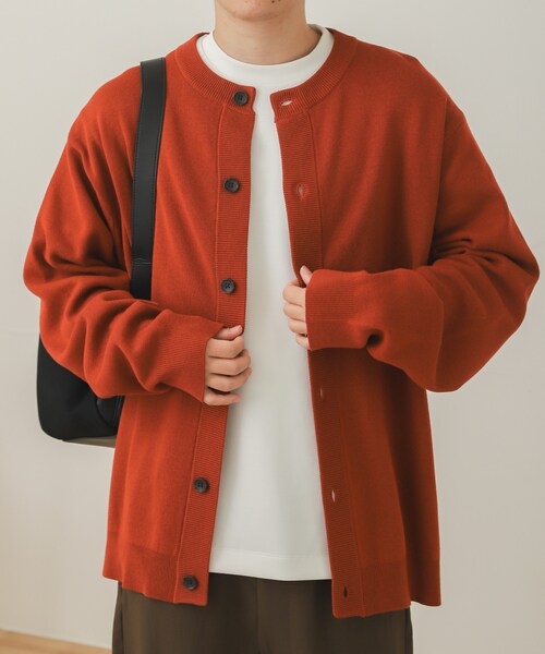 SENSE OF PLACE by URBAN RESEARCH（センスオブプレイスバイアーバンリサーチ）の「クルーネックカーディガン（その他・メンズ・L.BLUE/GREIGE/RED/MINT/D.GRAY・M/L）」の11枚目の写真