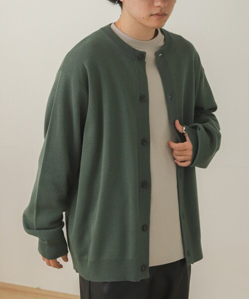 SENSE OF PLACE by URBAN RESEARCH（センスオブプレイスバイアーバンリサーチ）の「クルーネックカーディガン（その他・メンズ・L.BLUE/GREIGE/RED/MINT/D.GRAY・M/L）」の16枚目の写真