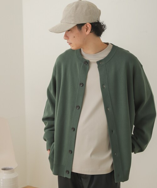 SENSE OF PLACE by URBAN RESEARCH（センスオブプレイスバイアーバンリサーチ）の「クルーネックカーディガン（その他・メンズ・L.BLUE/GREIGE/RED/MINT/D.GRAY・M/L）」の19枚目の写真