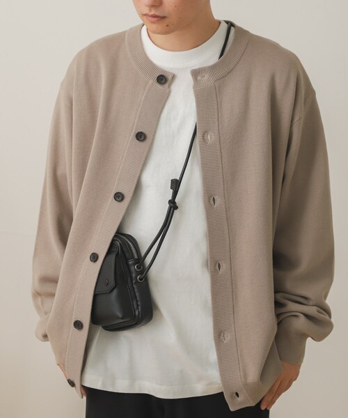 SENSE OF PLACE by URBAN RESEARCH（センスオブプレイスバイアーバンリサーチ）の「クルーネックカーディガン（その他・メンズ・L.BLUE/GREIGE/RED/MINT/D.GRAY・M/L）」の7枚目の写真