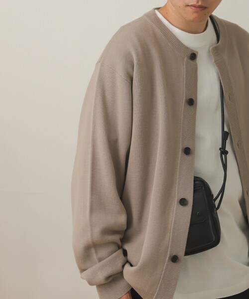SENSE OF PLACE by URBAN RESEARCH（センスオブプレイスバイアーバンリサーチ）の「クルーネックカーディガン（その他・メンズ・L.BLUE/GREIGE/RED/MINT/D.GRAY・M/L）」の5枚目の写真