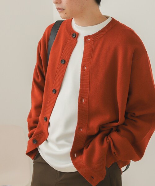 SENSE OF PLACE by URBAN RESEARCH（センスオブプレイスバイアーバンリサーチ）の「クルーネックカーディガン（その他・メンズ・L.BLUE/GREIGE/RED/MINT/D.GRAY・M/L）」の12枚目の写真