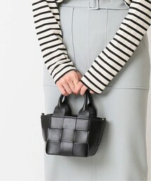 U by SPICK&SPAN（ユーバイスピックアンドスパン）の「メッシュレザー巾着付きバッグ◆（バッグ）」