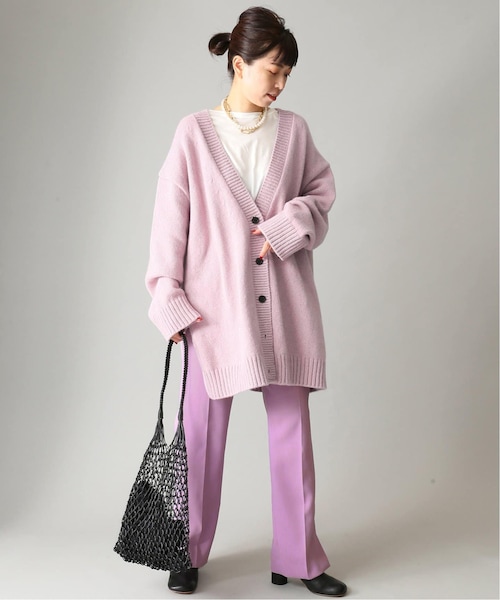 ヴェルメイユパーイエナ ベントパンツ★パープル　　40 フラワーパネルプリントパンツ（その他パンツ）｜VERMEIL par