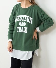 PUAL CE CIN | カレッジロゴポンチスウェットプルオーバー(Tシャツ/カットソー)