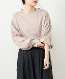 PUAL CE CIN | 【Du noir】シルケット前後差プルオーバー(Tシャツ/カットソー)