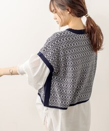 PUAL CE CIN | ジャガードベスト(ニット/セーター)
