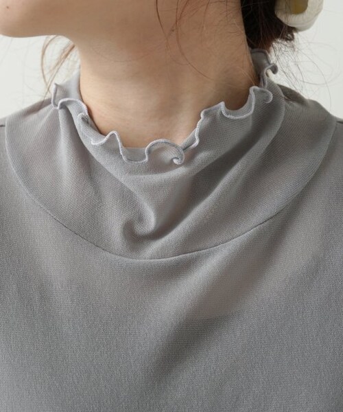 RAY CASSIN（レイカズン）の「メッシュシアータートルプルオーバー（トップス・レディース・ブルー/ブラウン/生成・FREE）」の20枚目の写真