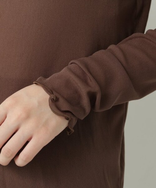 RAY CASSIN（レイカズン）の「メッシュシアータートルプルオーバー（トップス・レディース・ブルー/ブラウン/生成・FREE）」の14枚目の写真