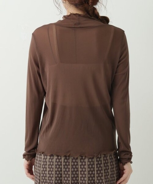 RAY CASSIN（レイカズン）の「メッシュシアータートルプルオーバー（トップス・レディース・ブルー/ブラウン/生成・FREE）」の11枚目の写真