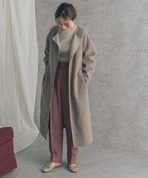URBAN RESEARCH ROSSO WOMEN（アーバンリサーチ　ロッソ）の「カシミヤシルクノーカラーリバーコート（その他・レディース）」