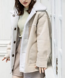 OLIVE des OLIVE | リバーシブルムートンショートコート(その他アウター)