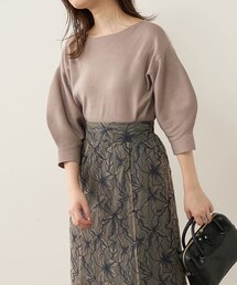 美品 【COEL 】レッド　2WAYバルーンスリーブニット コクーンニットプルオーバー(ニット・セーター) | al'aise