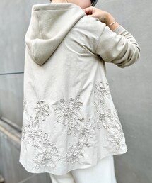 BEARDSLEY | テープ刺繍ニットパーカー(カーディガン/ボレロ)