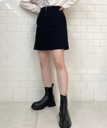 Chico（チコ）の「【SET UP対応】センターZIPキルティングミニスカート（スカート）」