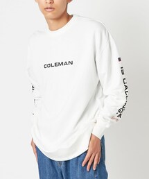 CIAOPANIC（チャオパニック）の「【Coleman×CIAOPANIC】BACK LANTERN アートプリント裏毛クルーネックスウェット（Tシャツ/カットソー・メンズ）」