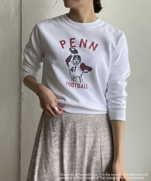 CAPRICIEUX LE'MAGE（カプリシューレマージュ）の「【GOOD ROCK SPEED】IvyLeagueプルオーバー（Tシャツ/カットソー・レディース・ホワイト/ベージュ・F）」の2枚目の写真